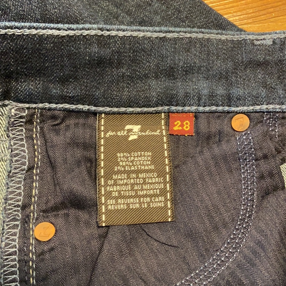 7 For All Mankind Roxanne Rhinestone  Jeans 28 - Picture 11 of 12